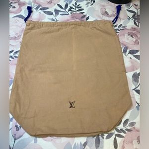 (Mgm10) Vintage Louis Vuitton dustbag with draw strings